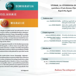 Predstavljanje knjige „Demografija – iseljavanje – migracije“ sa 6. Hrvatskog socijalnog tjedna